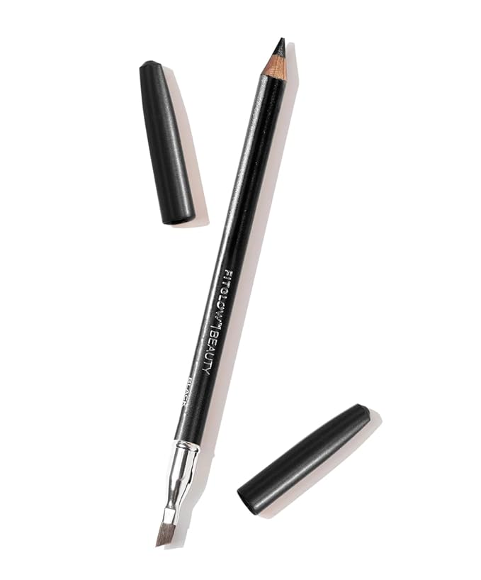 FITGLOW Beauty - Natural Vegan Eyeliner Pencil | Vegan, Woman-Owned Clean Beauty (Black, 1.1 g)