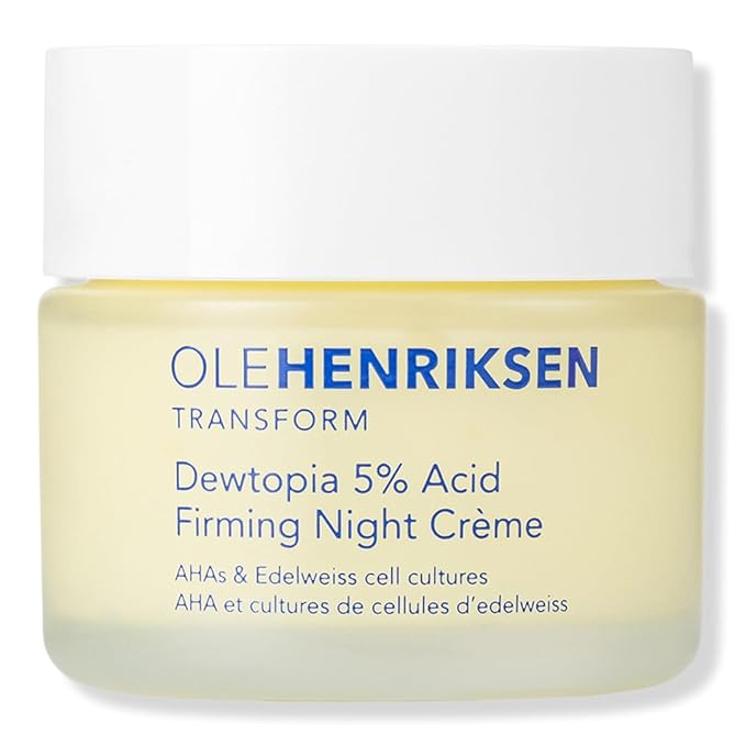Ole Henriksen Dewtopia Firming Night Cream with AHA and Edelweiss Full Size 50ml 1.7 Fluid Ounces