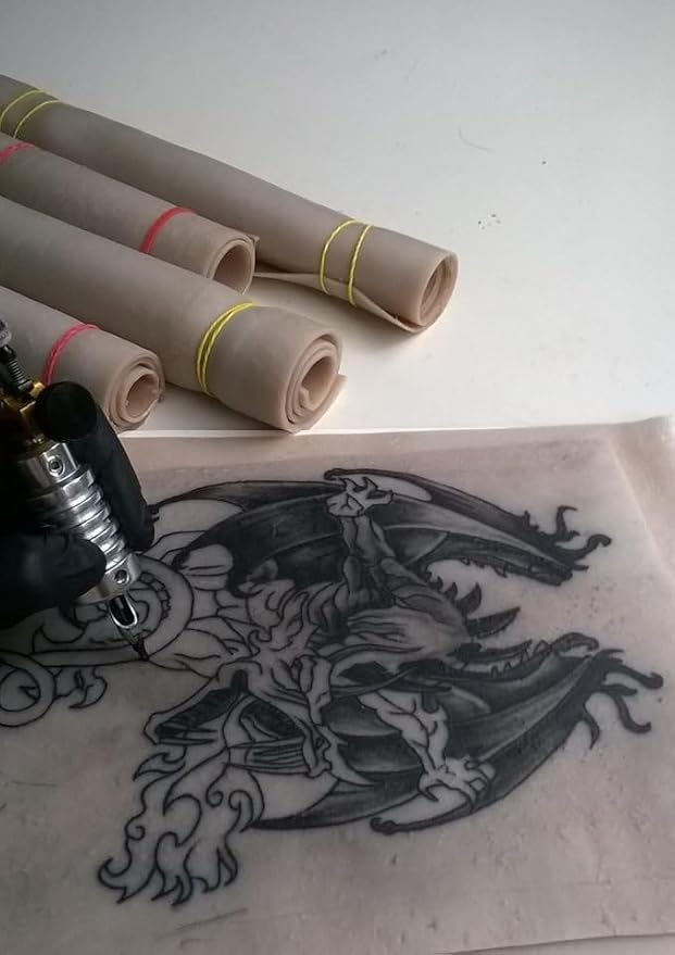 Premium Quality A4 (Pack of 1) (11.5" x 8.5") Tattoo Practice Skin, Double-Sided Silicone Sheets, 2.5MM, Realistic Texture - Perfect for Beginners and Professionals