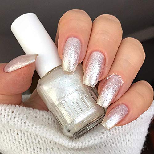 duri Nail Polish, 758 The Struggle Is Real, Pearlescent Shade of White, Full Coverage, Shiny Finish, Fast Drying, Long Lasting, Stylish, 0.45 Fl Oz