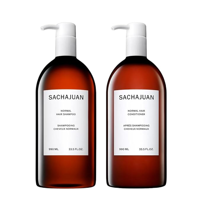 SACHAJUAN Normal Hair Shampoo & Conditioner Set | Gentle Cleansing for Everyday Use | Adds Volume & Body | 33.5 oz (Set of 2)