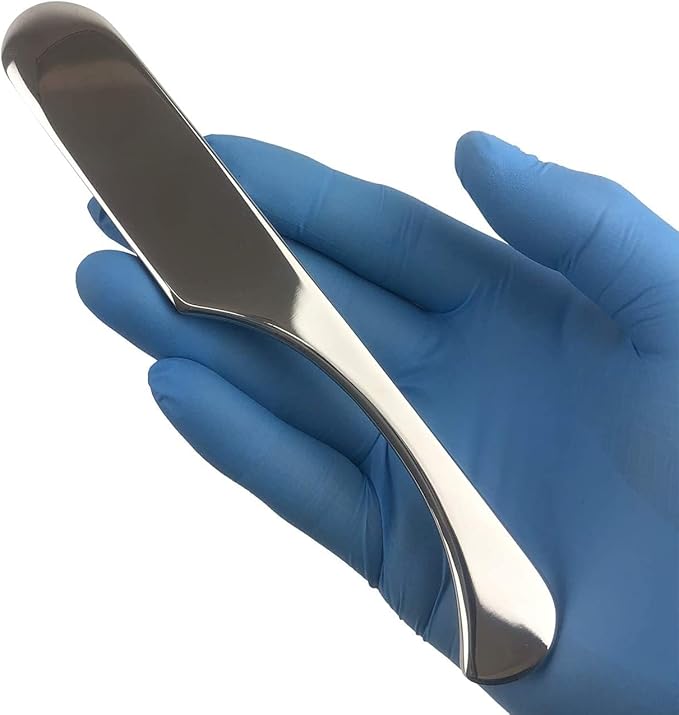 LONGEST Muscle Scraper Tool Scar Tissue Massage Tools Stainless Steel IASTM for Physical Therapy & Plantar Fasciitis (Set 4), Silver, (Set A3)