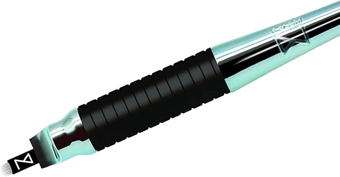 M PACK OF 10 Mellie's Signature Microblading Disposable Pen - Sterilized Blade - Comfortable Rubber Grip With Pigment Sponge (U18 NANO .15mm, Multi Color)