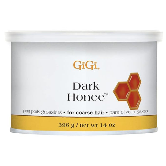 GiGi Dark Honee Soft Wax for Hair Removal, Removes Thick to Coarse Hair, Ideal for Normal to Dry Skin, Face & Body Wax for Men & Women, 14 oz