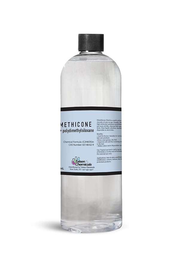 Dimethicone Oil by Talsen Chemicals, DIY Dimethicone Cosmetic Grade Liquid Silicone Oil for Head Lice Treatment, Gun Oil (500 mL / 16.9 Ounce)