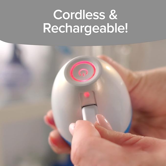 As Seen On TV Electric Callus Remover + Built-In Vacuum Sucks Up Shavings,Gently Removes Calluses & Dry Skin in Seconds, Mess-Free, Spins at 2000 RPMs, LED Light, 2 Speed Settings, 3.5"x 2.5"