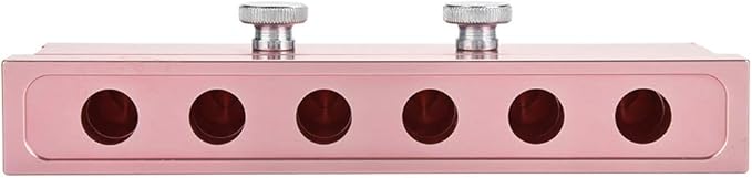 Ymiko 12.1 Dual-Use Lipstick Maker - 6 Cavity Lipstick & Lip Balm Maker, Rose Gold Aluminum Alloy