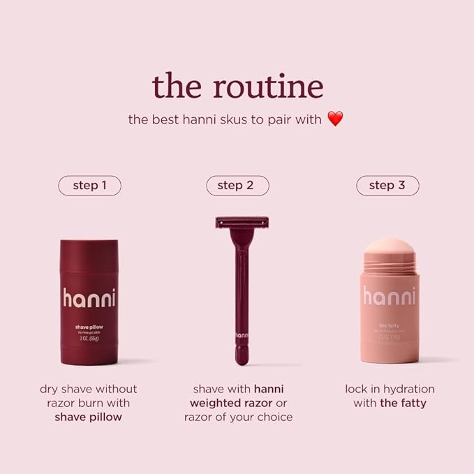 HANNI Fatty Body Moisturizer Stick with Fatty Acids, Travel Size Friendly Solid Lotion for Plumping and Hydration, Fragrance-Free and Safe for Sensitive Skin, 2.5 oz