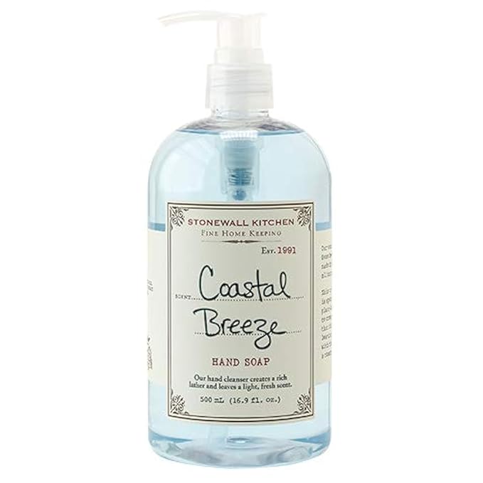 Stonewall Kitchen Coastal Breeze Hand Soap, 16.9 ounces (Pack of 2)