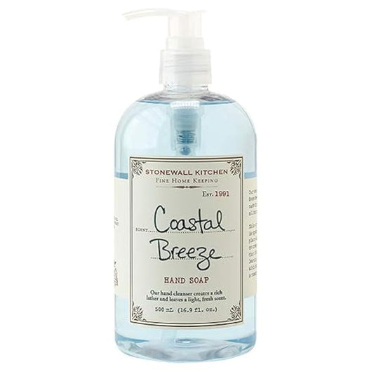 Stonewall Kitchen Coastal Breeze Hand Soap, 16.9 ounces (Pack of 2)