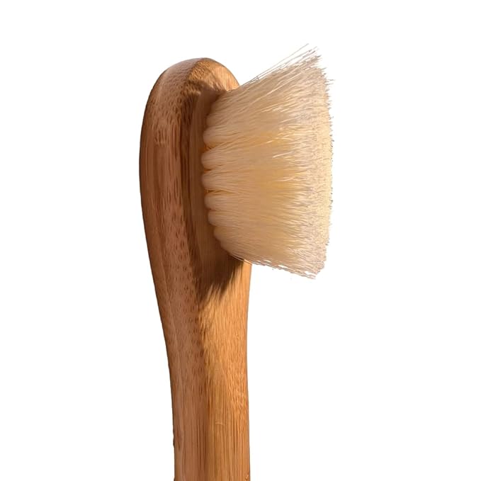 Dry Brushing Body Brush Set - Get Rid of Dry Skin and Achieve Healthy, Beautiful Skin Naturally - Massaging Body Brush & Long Handle Back Brush+Face Brush-Bundle