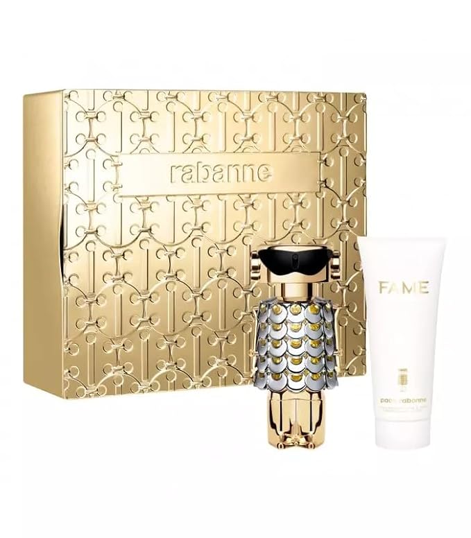 Paco Rabanne Fame 2-Piece Set for Women, (2.7 Oz Eau De Parfum Spray + 3.4 oz Body Lotion)