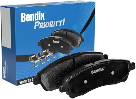 Bendix Priority1 CFC919A Ceramic Rear Brake Pads for Select Models BMW 535i GT, GT xDrive, 550i 740i, 740Li, 740Li 750i, 750i 750Li, 750Li 760Li, Alpina B7, B7L, B7L B7 xDrive