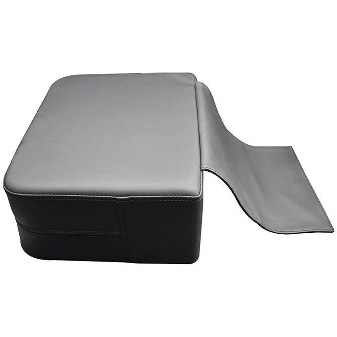 Salon Booster Seat for Kids, Children Hair Styling Seat Cushion PU Leather Barber Beauty Salon Equipment, Booster Seat for Kitchen Chair, Black