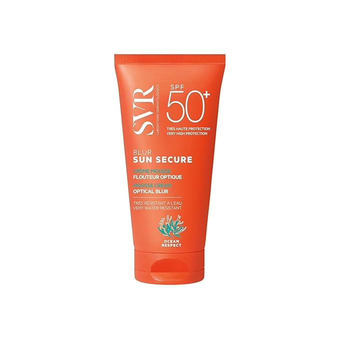 SUN SECURE BLUR SPF 50+ Blur 50ml Optical Blur Mousse Suncream, Sunscreen Face Skin Protection Sun Cream, 1.7 Fl Oz. NEW SKIN BEAUTY GIFT