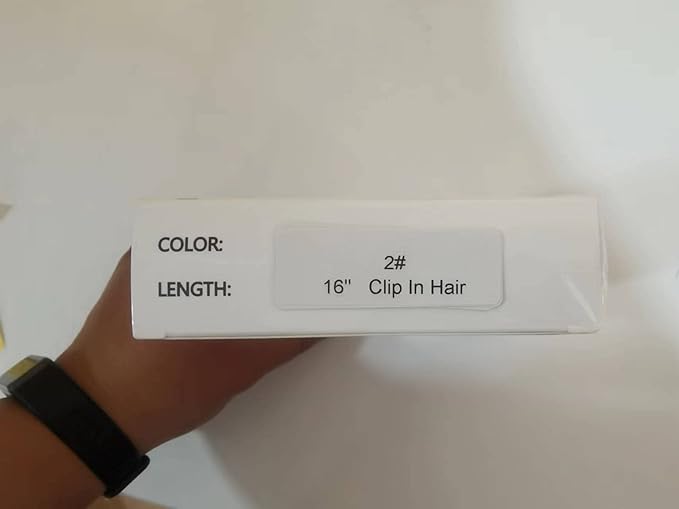 YILITE Hair Extensions Clip in Real Hair 120g 8Pcs Darkest Brown Remy Hair Full Head Straight Double Weft Invisible Clip on Straight Real Hair Extensions Thick (16inches #2 Darkest Brown)