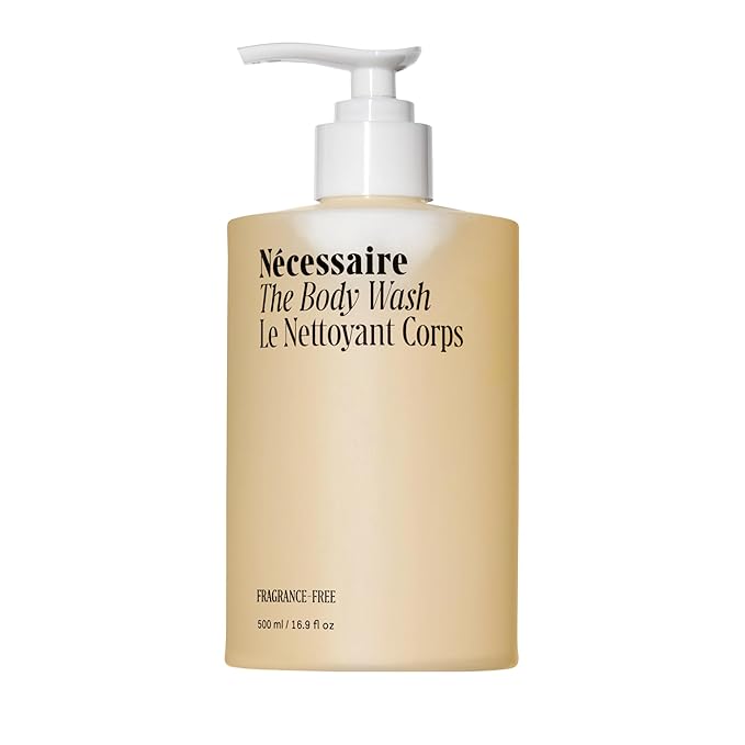 Nécessaire The Body Wash Fragrance-Free. Natural Body Wash for Women + Men. Barrier Cleanse. Multi-Ceramide Gel Cleanser, 16.9 Fl Oz.