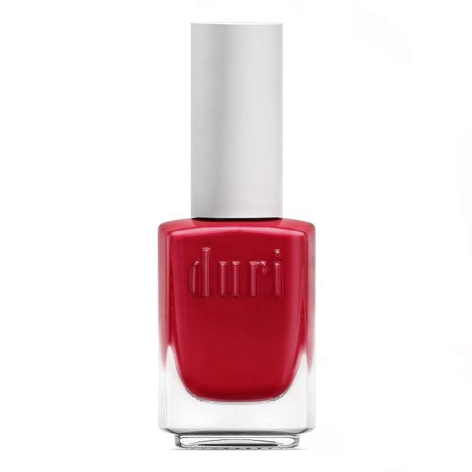 duri Nail Polish, 34 Pure Red, Red-Carpet Classic, Stylish, Modern, Full Coverage, Glossy Finish, Quick Drying, 0.45 Fl Oz, by Duri Cosmetics