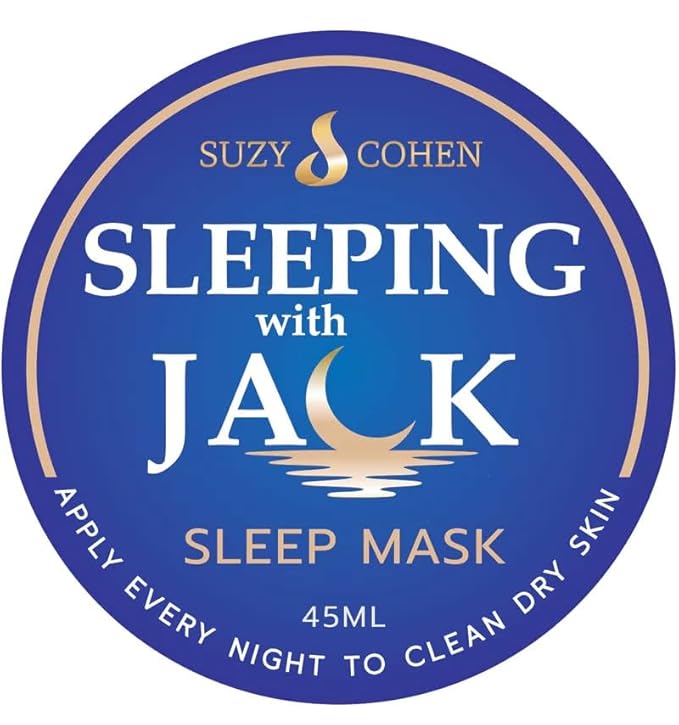 Suzy Cohen Sleeping with Jack Skin Renewing Night Cream: Hydrating Collagen Boosting Moisturizer with Niacinamide, Hyaluronic Acid for Plumping and Jackfruit Extract. Anti-aging Facial