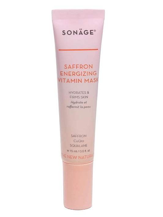 SONAGE Saffron Energizing Vitamin Mask: Refresh, Hydrate, and Nourish for a Glowing Complexion (15 ml)