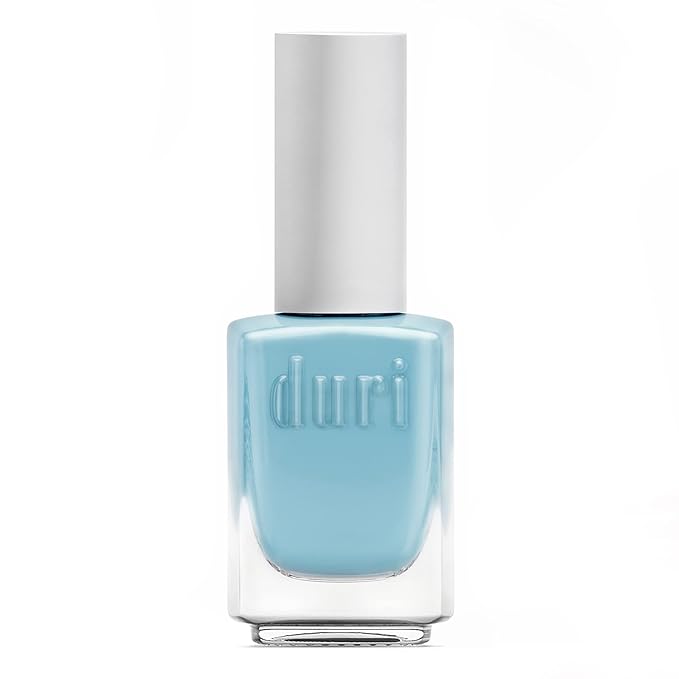 duri Nail Polish, 453 Hot Ice, Wedding Blue French Manicure, Sheer Coverage, Glossy Finish, Fast Drying, 0.45 Fl Oz , by Duri Cosmetics