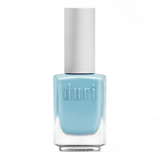 duri Nail Polish, 453 Hot Ice, Wedding Blue French Manicure, Sheer Coverage, Glossy Finish, Fast Drying, 0.45 Fl Oz , by Duri Cosmetics