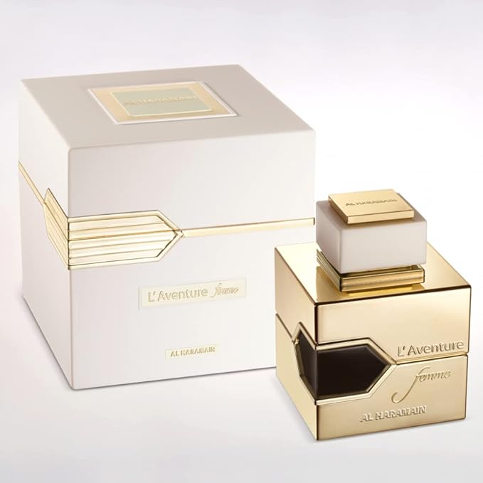 Al Haramain L'aventure Femme White - Arabian Perfume for Women - Floral Fruity Fragrance - Arabic Long Lasting Perfume - Eau De Parfum Spray - 3.3 oz EDP Spray