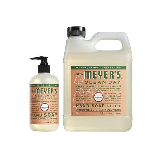 MRS. MEYER'S CLEAN DAY Hand Soap, Refill Variety Pack Soaps Made to Clean and Freshen Hands