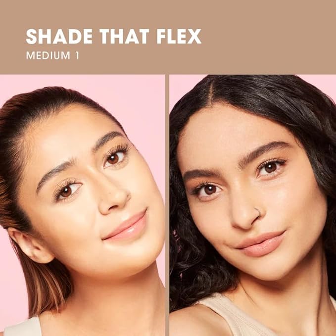 Beautyblender 12-Hour Always on Radiant Skin Tint, Breathable Serum Foundation Stays Put for All Day Long Wear, Infused with Hyaluronic Acid & Niacinamide, Medium 1