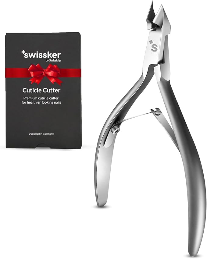 Swissklip Cuticle Trimmer, Cuticle Remover, White Elephant gifts, Cuticle Nippers, Cuticle Cutter, Nail Nipper used along with Cuticle Pusher Tool, Cuticle Clippers, Nail Cuticle Trimmer