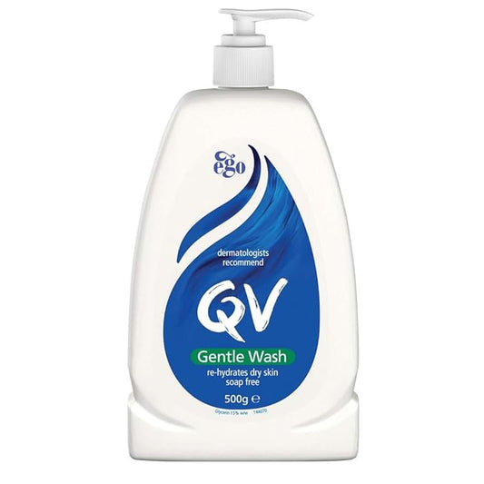 QV Qv Gentle Wash 500g -Recommended for Cleansing Drier Skin As It Contains A High Concentration of Moisturiser