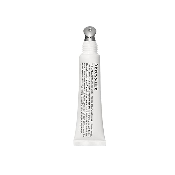 Nécessaire The Lip Balm | Hydrating Lip Balm for Women and Men, Clear, Mint, Multi-Ceramide, Treatment Balm | Instant Relief for Dry, Chapped Lips | Cooling Hypoallergenic Tip | Non-Sticky (0.5 fl oz)