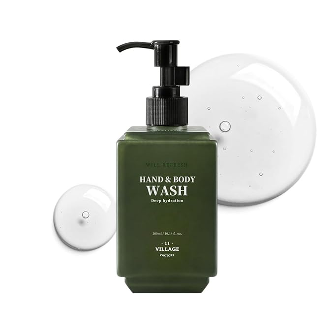 Will Refresh Hand and Body Wash (300ml/10.14 fl.oz.) Premium Home Spa, Aromatherapy (Eucalyptus and Patchouli)