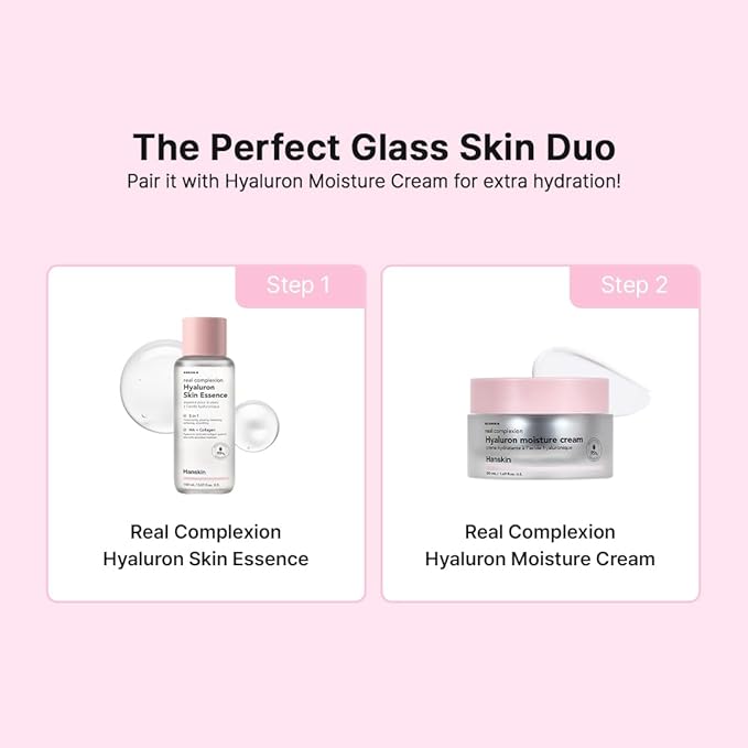Hanskin Hyaluron Skin Essence Toner – Korean Hydrating Toner for Glass Skin | Hyaluronic Acid & Collagen | Lightweight Moisturizing Astringent for Dry, Sensitive & Dull Skin | K-Beauty (5.07 fl oz)