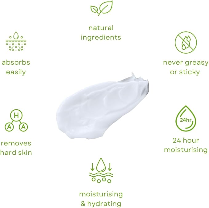 Get Fresh Rescue Me - Intensive Foot Cream for Dry Skin, Cracked Heels, and Calluses, with Shea Butter, Aloe, and Lemongrass, 170g