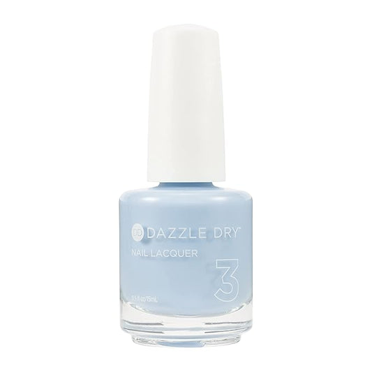 Dazzle Dry Nail Lacquer (Step 3) - Lotion, Please! - A light powder blue with gray undertones. Full coverage cream. (0.5 fl oz)