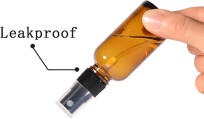 1oz Spray Bottles,Refillable Empty Glass Bottle with Small Fine Mist for Hair,Essential Oil,Plants, Cleaning Solutions(48 Pack)
