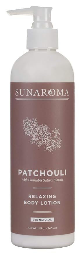Sunaroma Lotion Patchouli 11.5 Ounce Pump (Relaxing) (Pack of 2)
