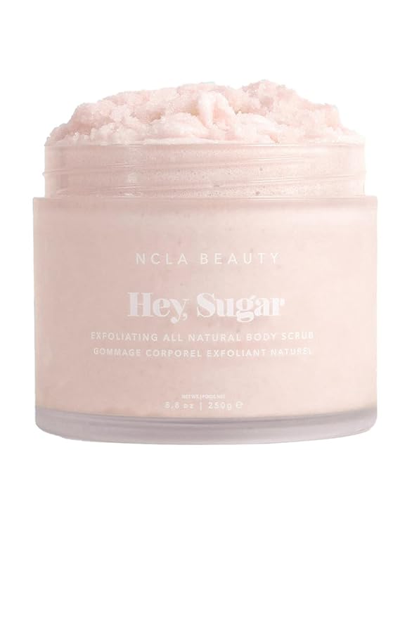 NCLA - Hey, Sugar Natural Body Scrub | Vegan, Cruelty-Free, Clean Skincare (Lychee, 8.8 oz | 250 g)