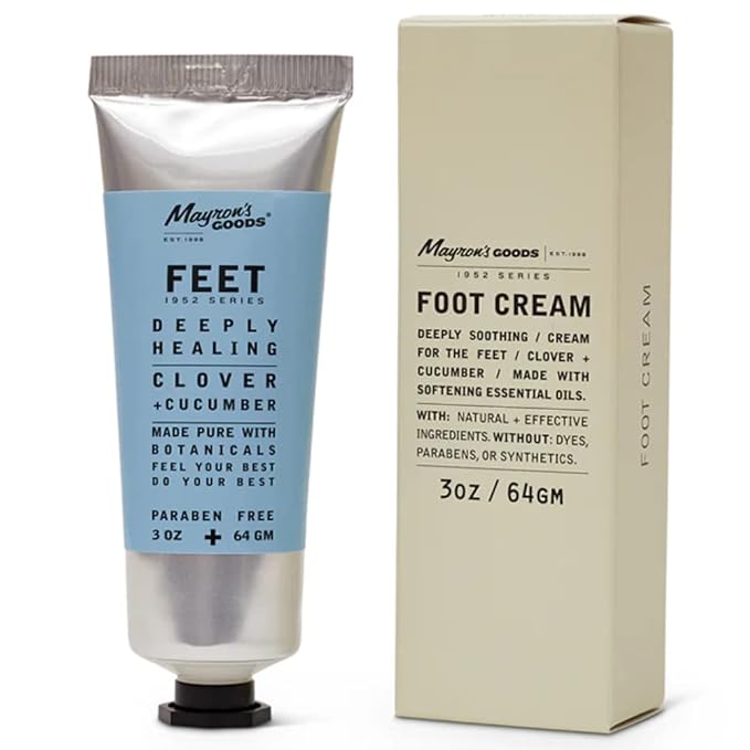 Mayron’s Goods Foot Cream - Soothing Lotion for Dry Cracked Heels and Feet, Deeply Moisturizing, Plant-Based Ingredients, Clean, Vegan, Cruelty-Free
