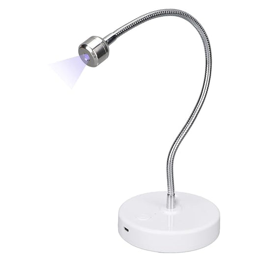 LED Nail Lamp, 3W Nail Dryer Lamp for Nails, Mini Gooseneck Nail Dryer Gel Nail Polish Curing LED Lamp Professional Nail Curing Machine, for DIY Nail Art