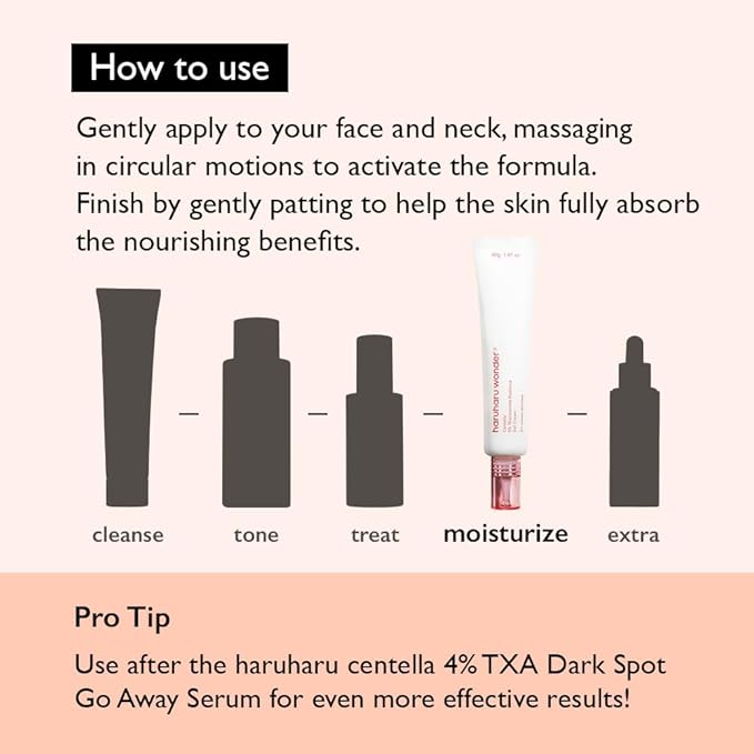 HARUHARU wonder Centella 5% Niacinamide Radiance Gel Cream, Reduces Fine Lines, Improves Skin Tone, Pore Minimizer, Hydrating & Soothing, For All Skin Types, 1.41 fl oz