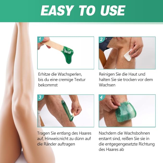 Wax Beads, 9.6oz Unscented Waxing Beads for Sensitive Skin, Brazilian Waxing, Body, Bikini, Back, Leg, Underarms, Facial, Coarse Hair Removal, at Home Refill Natural Wax beans Women Men