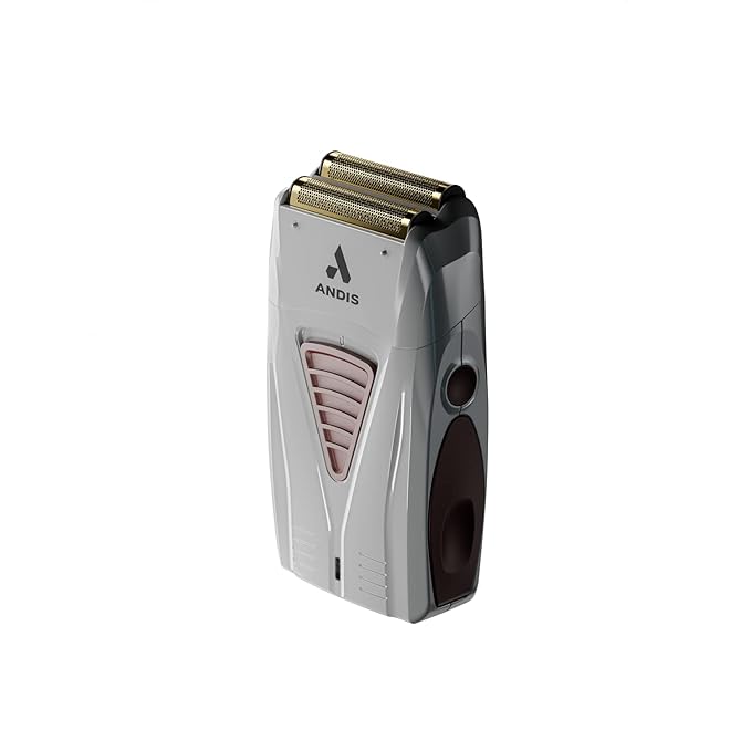 Andis TS-1 17235 Pro Foil Lithium Titanium Foil Shaver, Cord/Cordless, Smooth Shaving Cordless Shaver with Charger, Gray