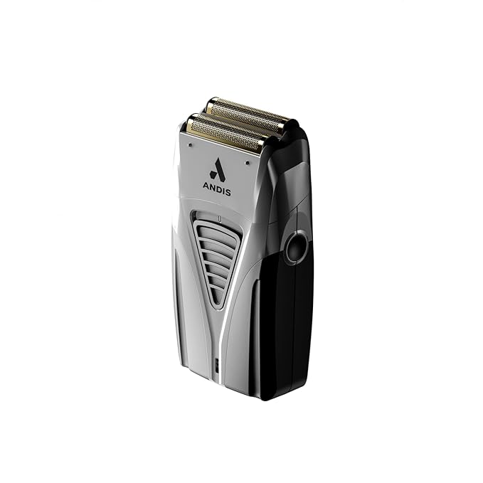 Andis TS-2 17255 Pro Foil Lithium Titanium Foil Shaver, Cord/Cordless, Smooth Shaving Cordless Shaver with Charger, Black