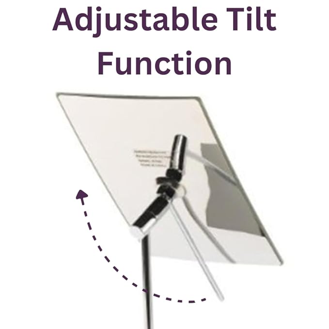 JERDON Rectangular Tabletop Vanity Makeup Mirror - 3X Magnification with Black Finish - 5-inch by 8-inch Vanity Mirror - Pivot Adjustment - Model JP358BK