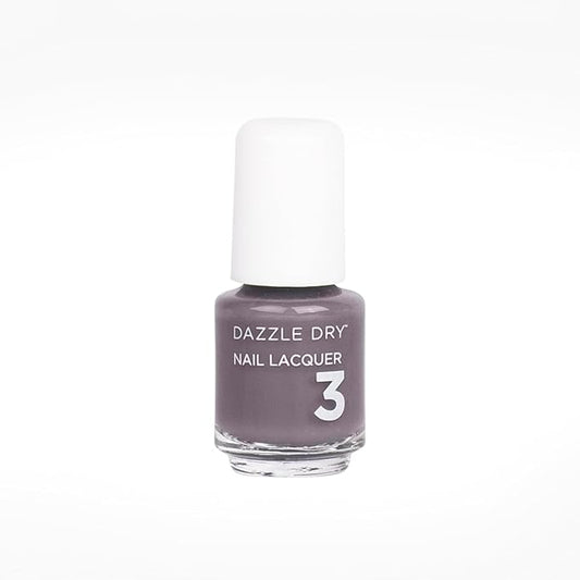 Dazzle Dry Nail Mini Lacquer (Step 3) - Anticipation - An opaque dark slate gray with purple undertones. Full coverage cream. (0.17 fl oz / 5 Manicures)