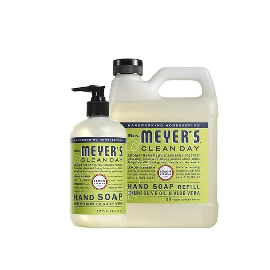 MRS. MEYER'S CLEAN DAY Hand Soap, and Refill Variety Pack Soaps Made to Clean and Freshen Hands 2 ct.