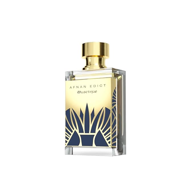 Afnan Edict Musctique Unisex Luxury Eau de Parfum Spray, 2.7 Fl. Oz – Elegant Musk & Oud Perfume with Saffron & Vanilla