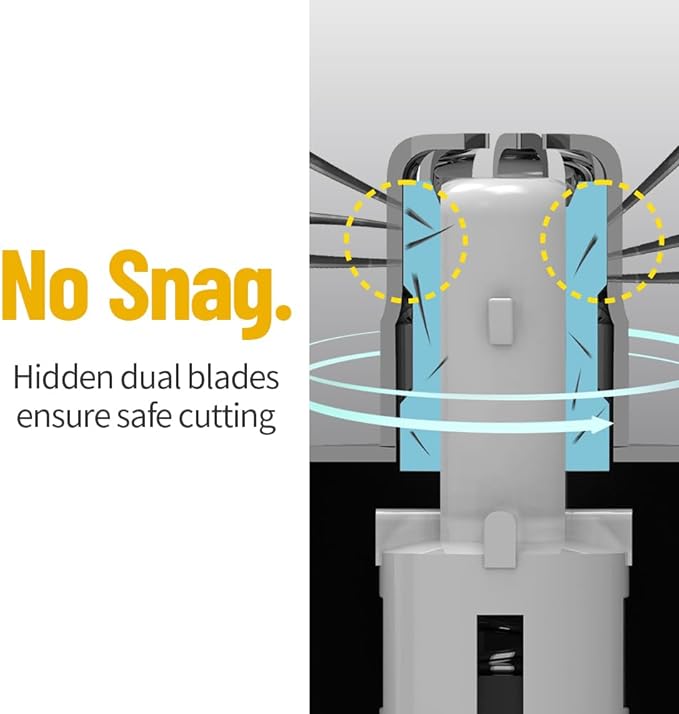 Gorilla Technique Nose Ear Hair Trimmer for Men, Rechargeable 4-in-1 Trimmer for Nose Ear Eyebrow Hair Removal, No Pull No Snag Grooming with High-Speed 10,000rpm Motor, 4 Heads